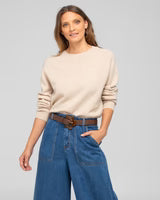 Flower Belt - Chocolate Pebble