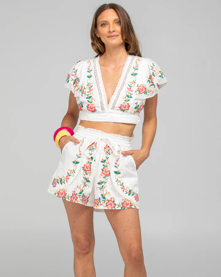 Bella Short - White Multi