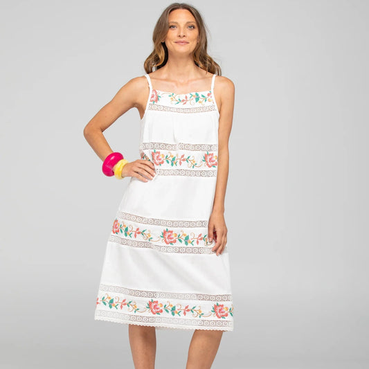 Bonita Dress - White Multi