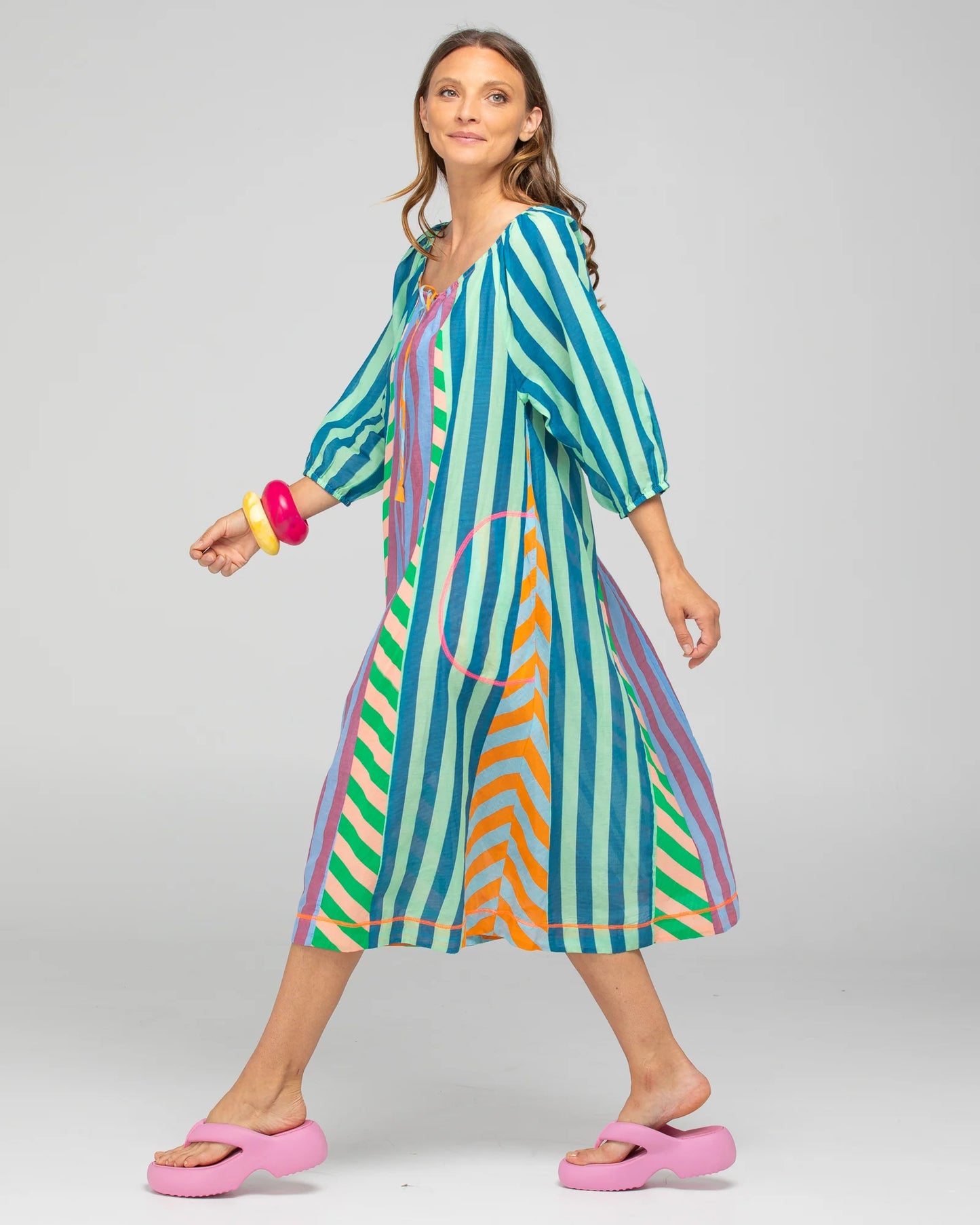 Lucia Dress - Capri Spliced