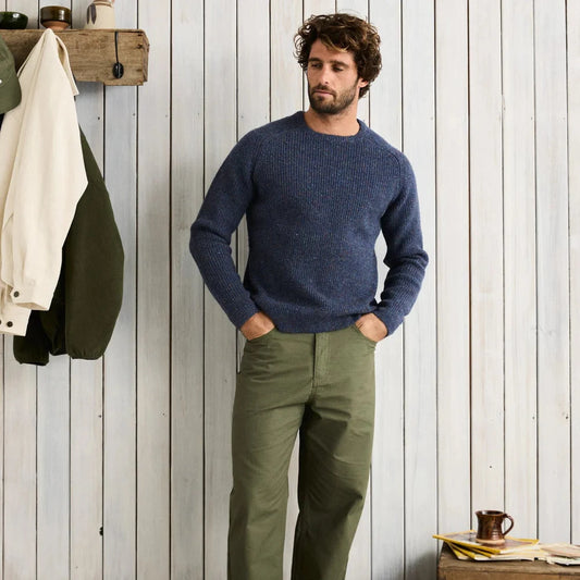 Scramble Crew Knit - Navy