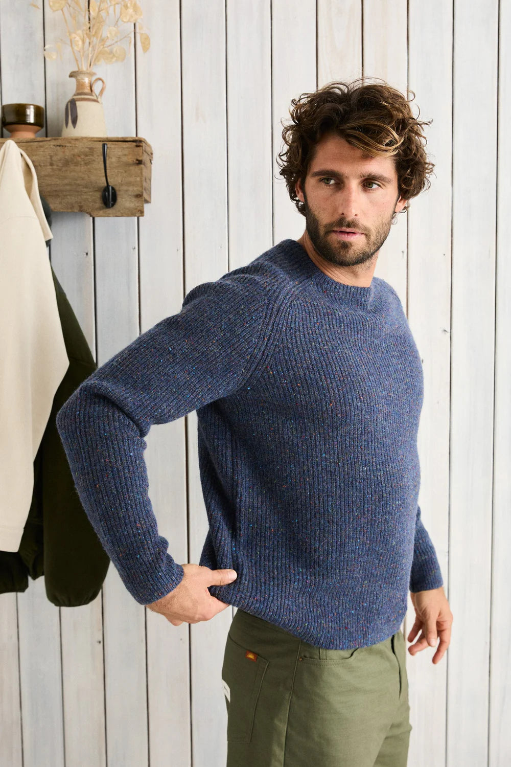 Scramble Crew Knit - Navy