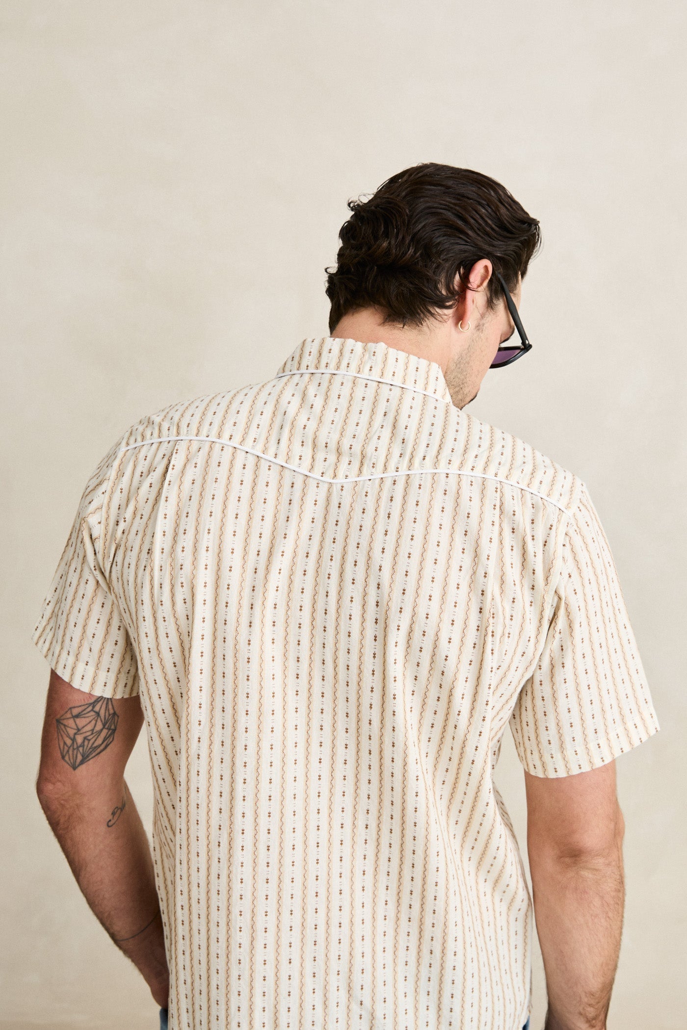 Lone Pine Stripe SS Shirt - Natural 5