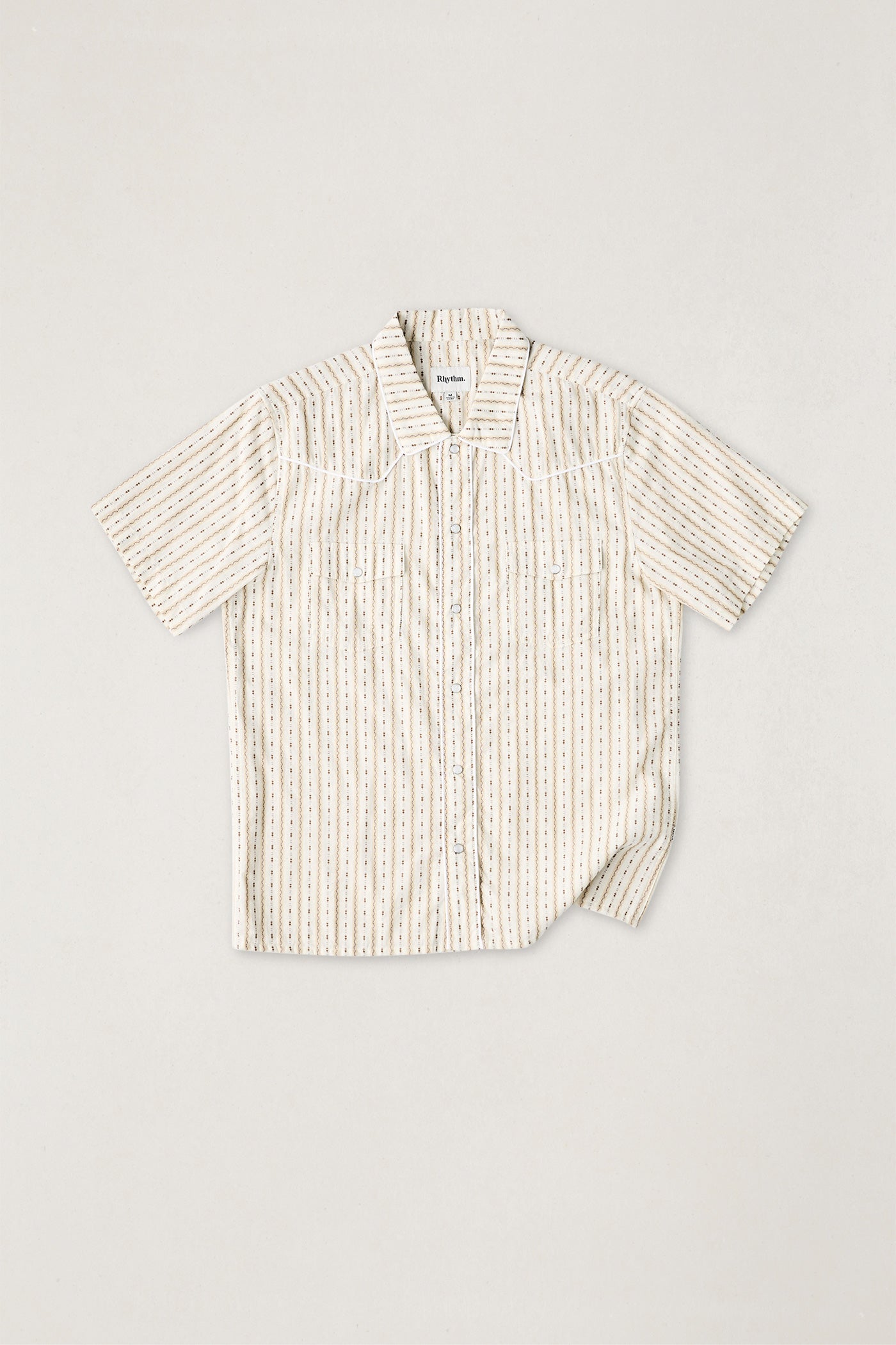 Lone Pine Stripe SS Shirt - Natural 7