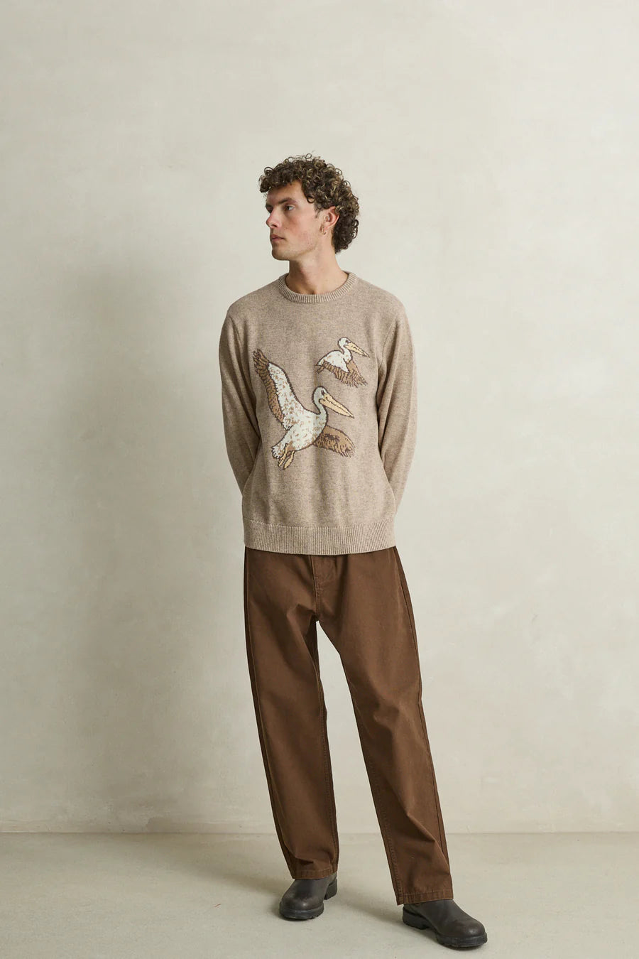 Pelican Knit - Cafe
