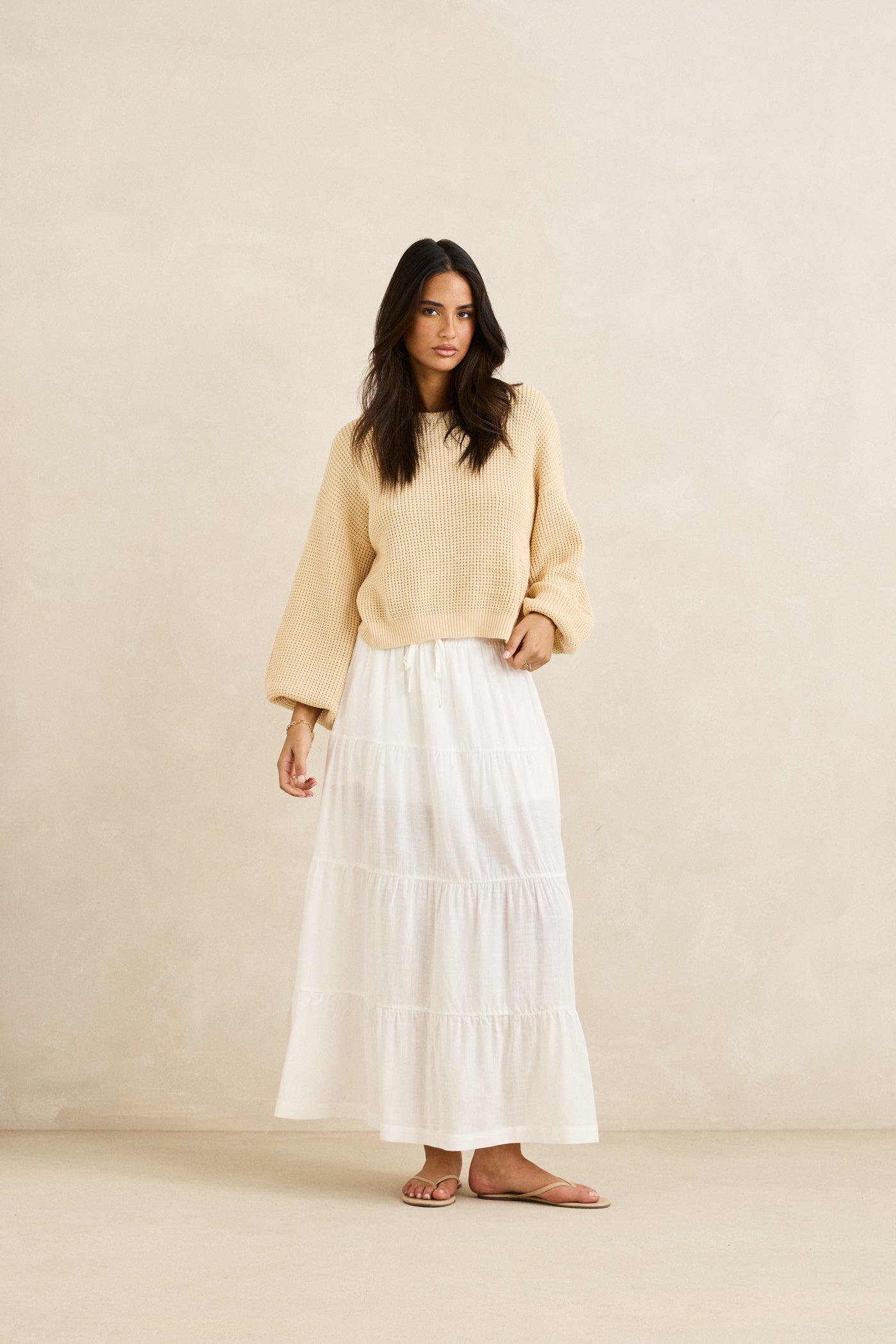 Classic Knit Jumper - Butter