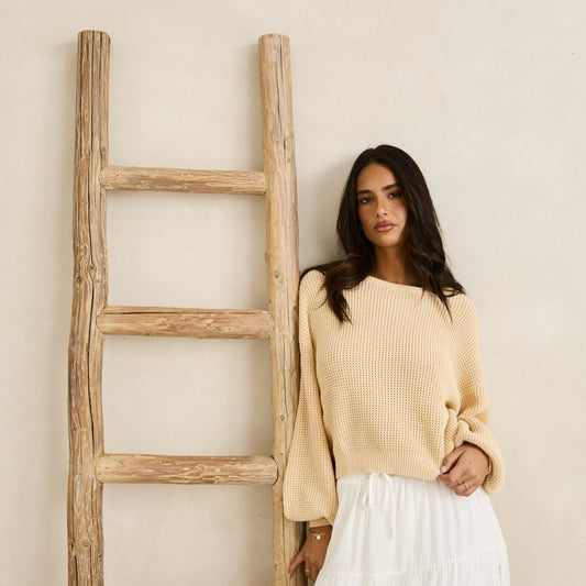 Classic Knit Jumper - Butter