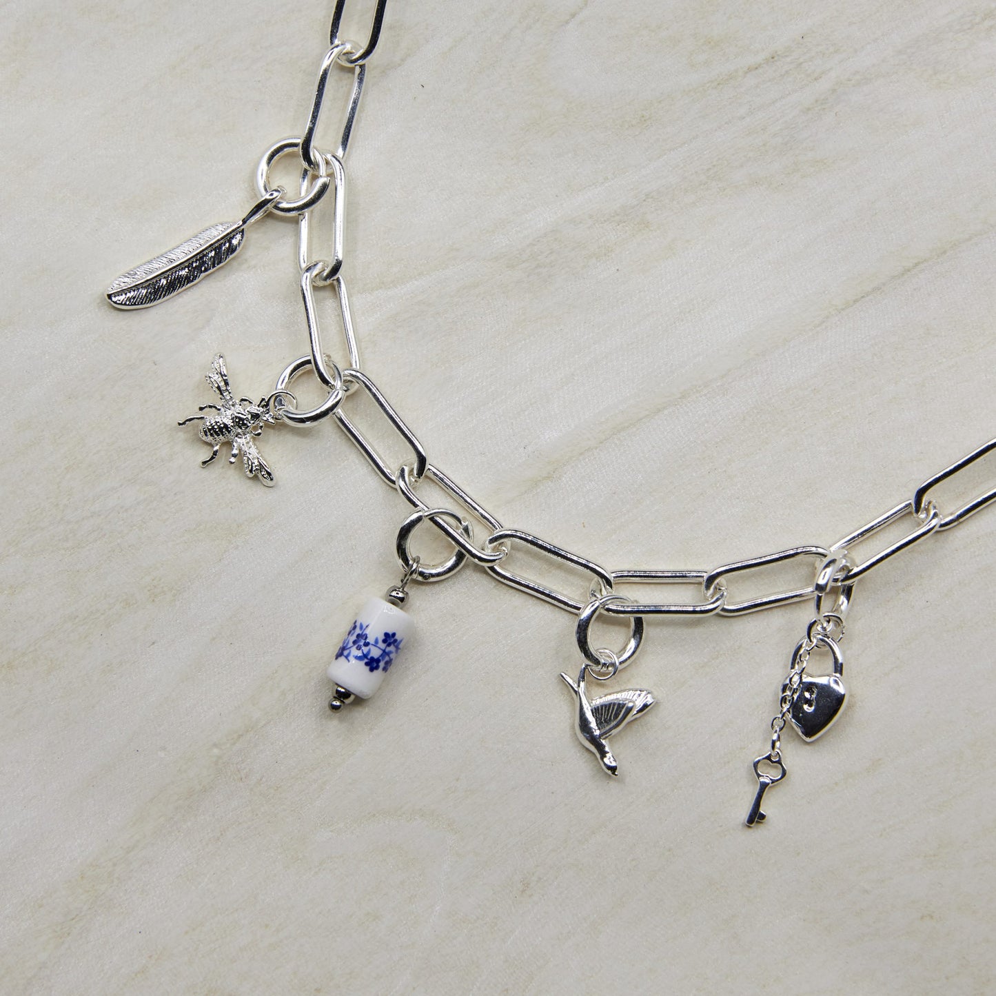 Chunky Paperclip Necklace - Gold or Silver