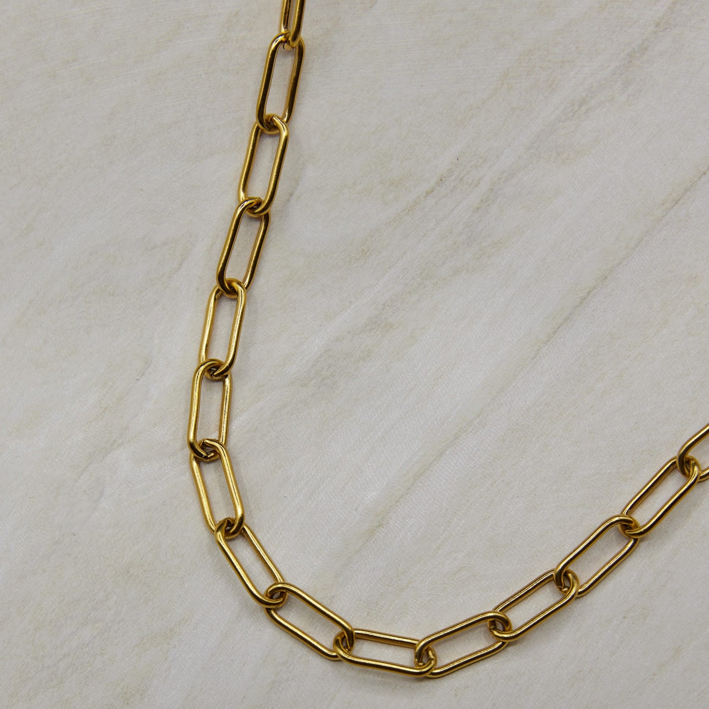Chunky Paperclip Necklace - Gold or Silver