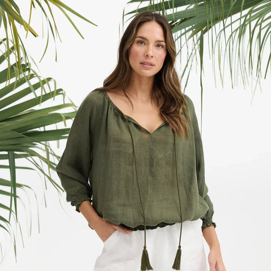 Seaside Top - Olive