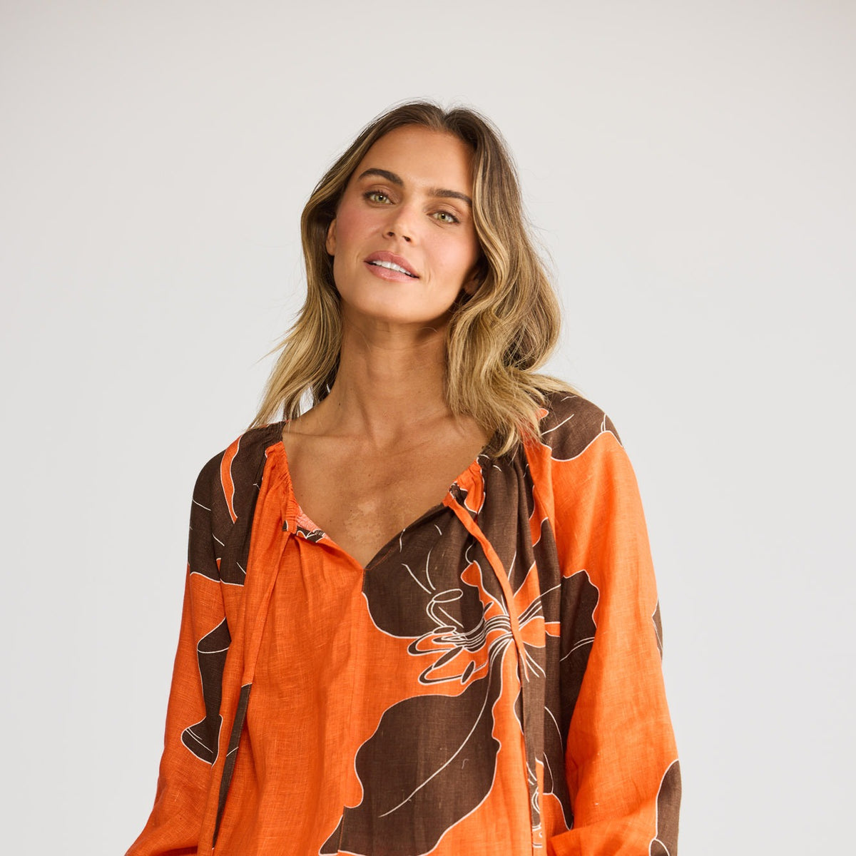 Holiday Seaside Top - Hibiscus Breeze