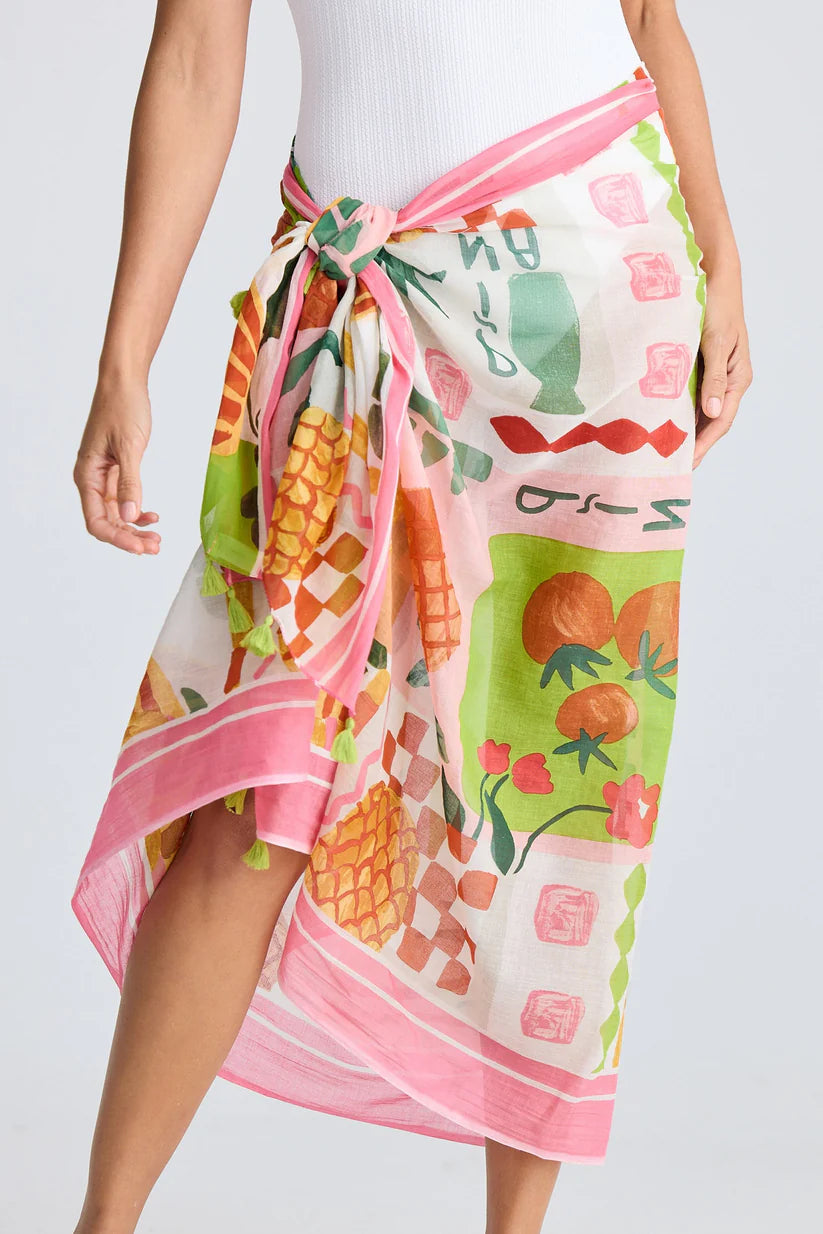 Stella Sarong Scarf - Tropical Fiesco