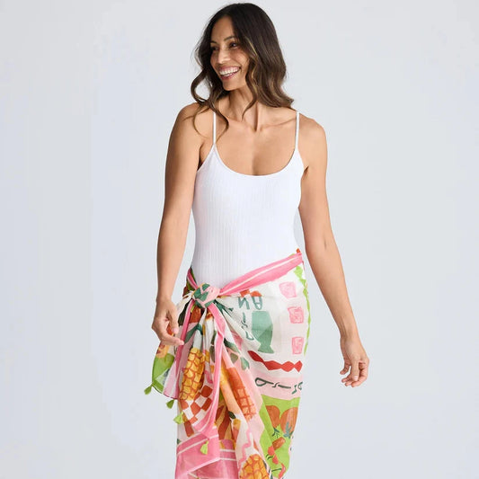 Stella Sarong Scarf - Tropical Fiesco