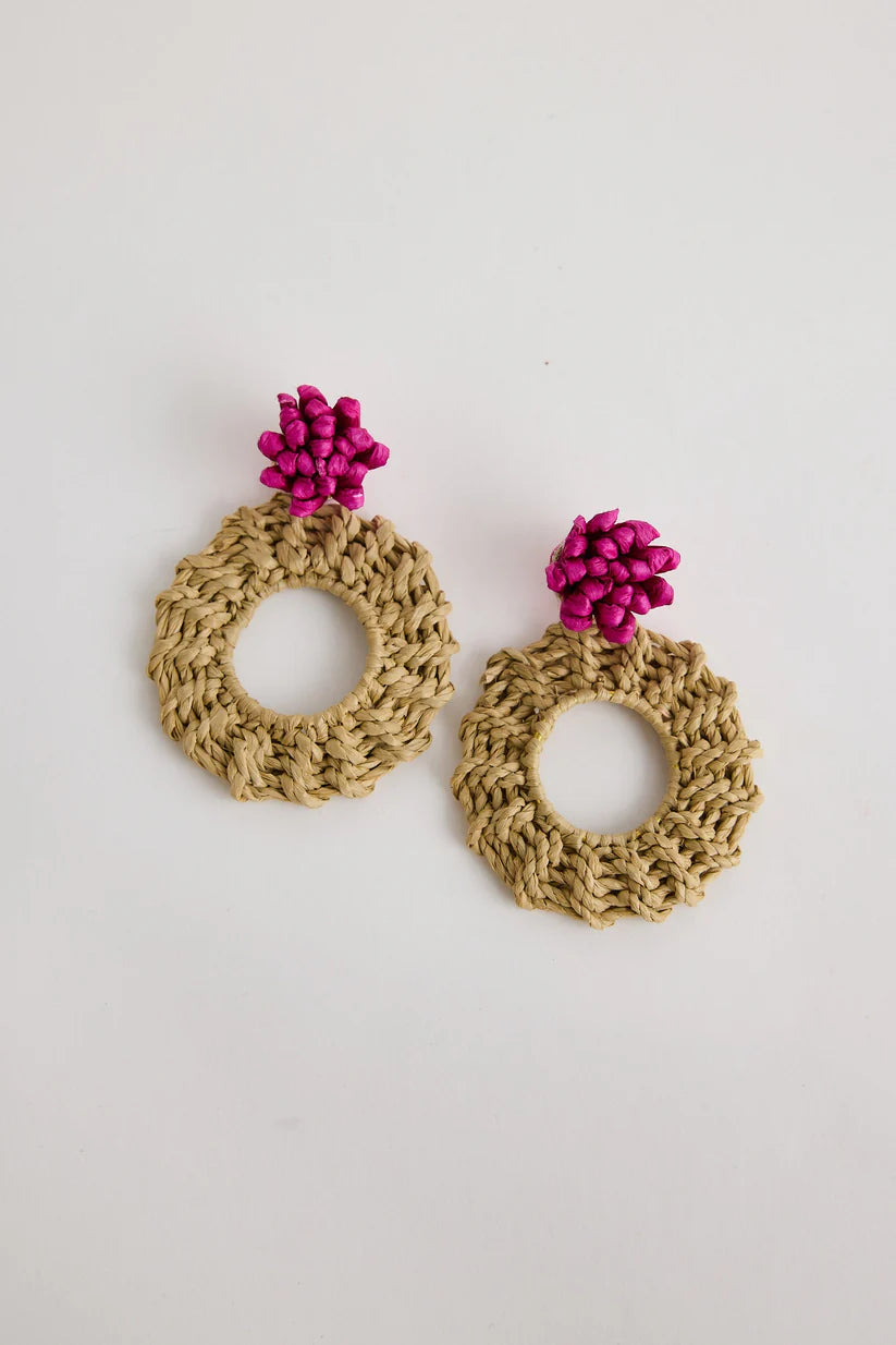 Petal Earrings - Pink