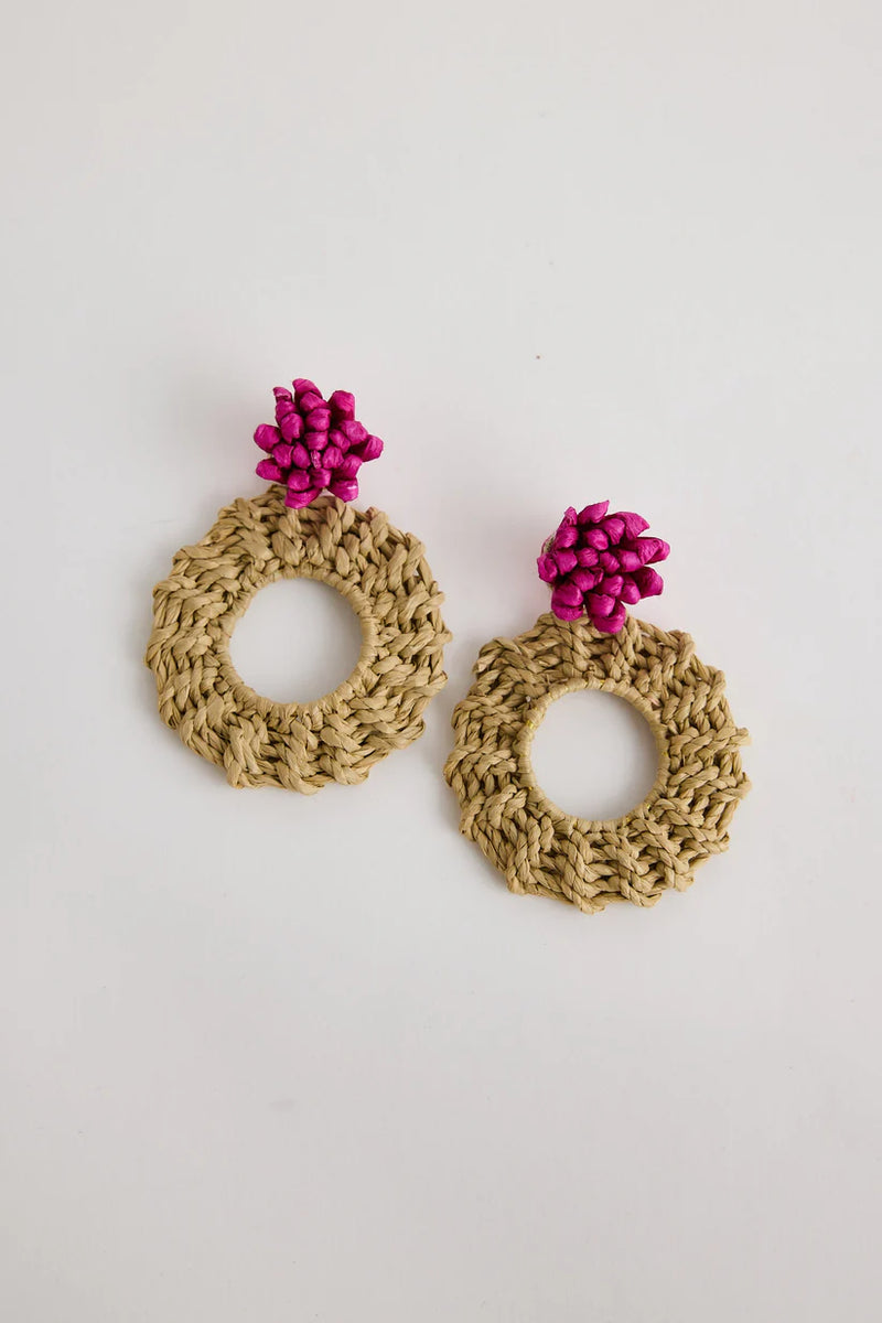 Petal Earrings - Pink