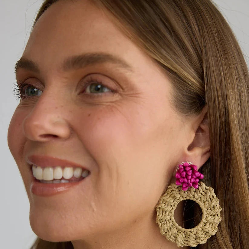 Petal Earrings - Pink