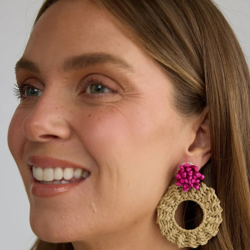 Petal Earrings - Pink