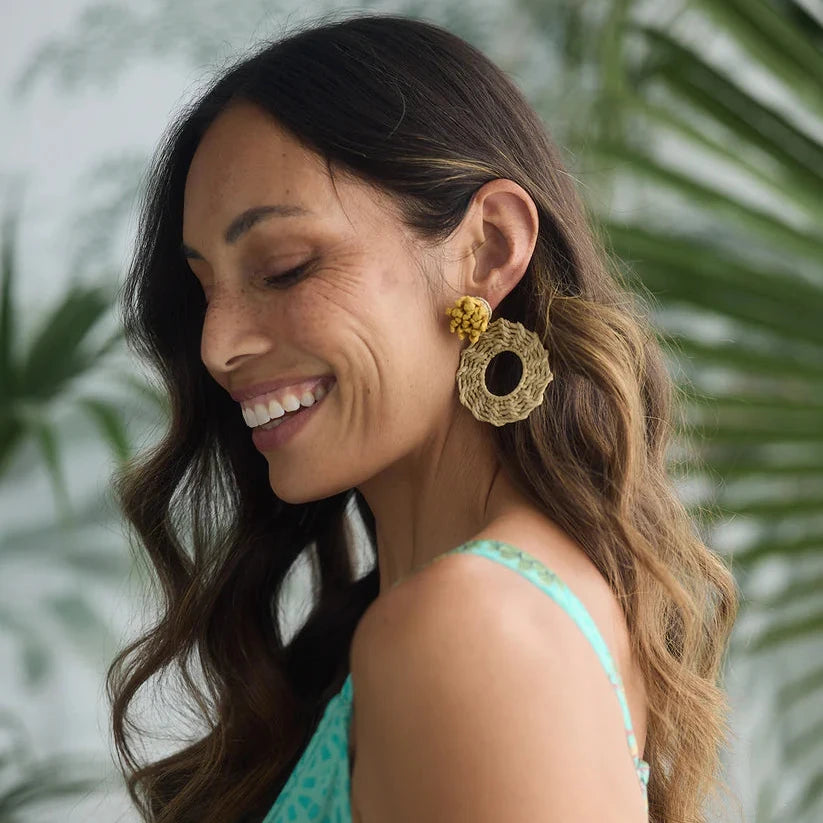 Petal Earrings - Yellow