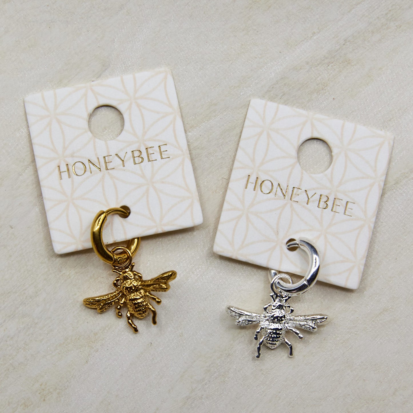 Honeybee Charm - Gold or Silver