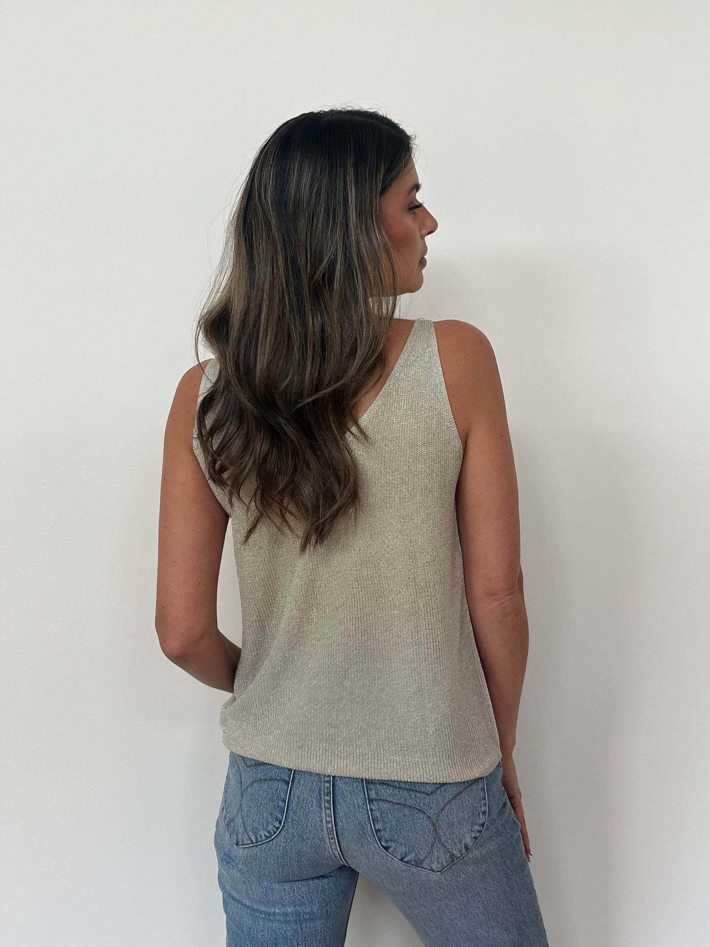 Glitter Cami - Champagne