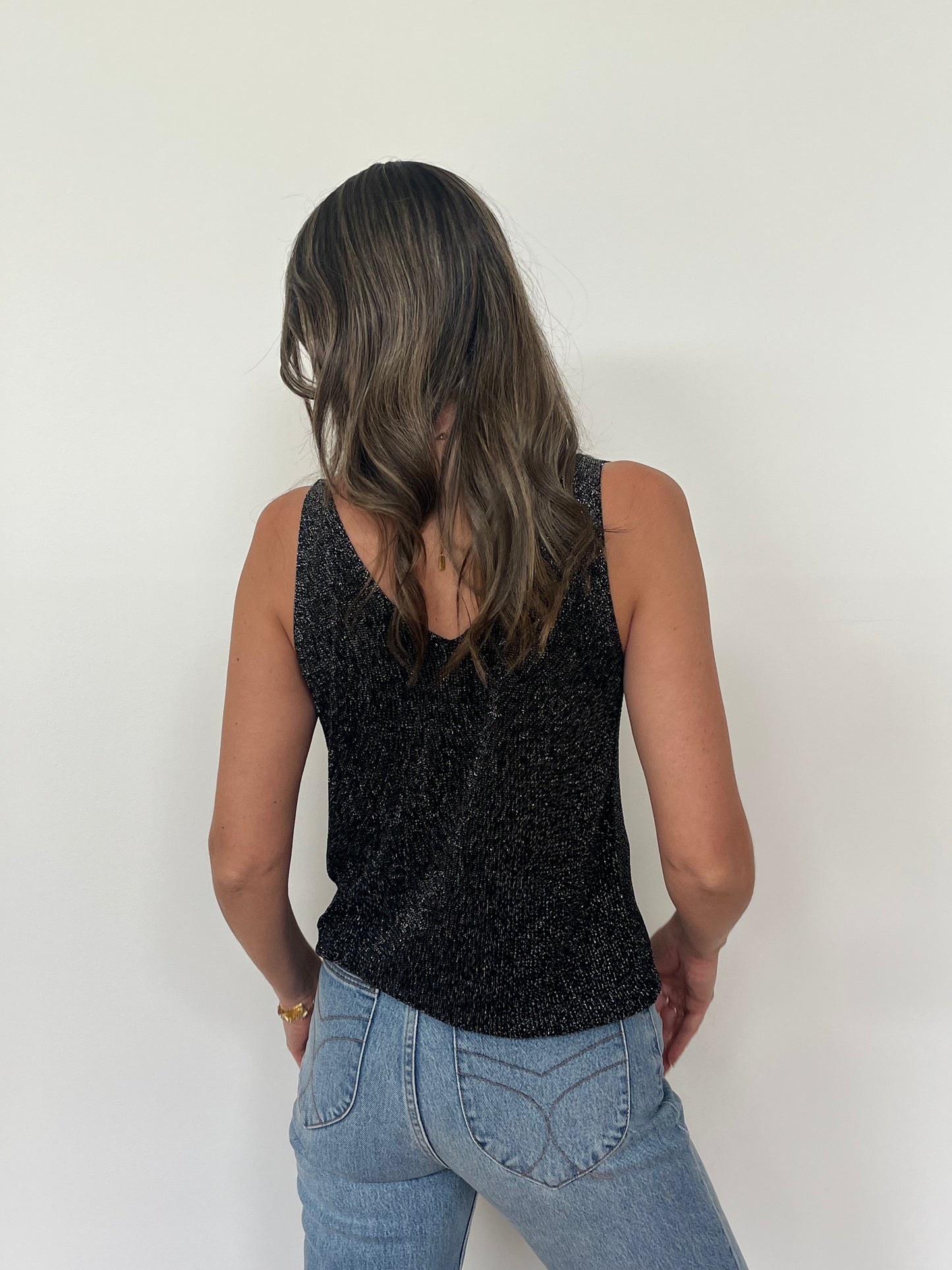 Glitter Cami - Black