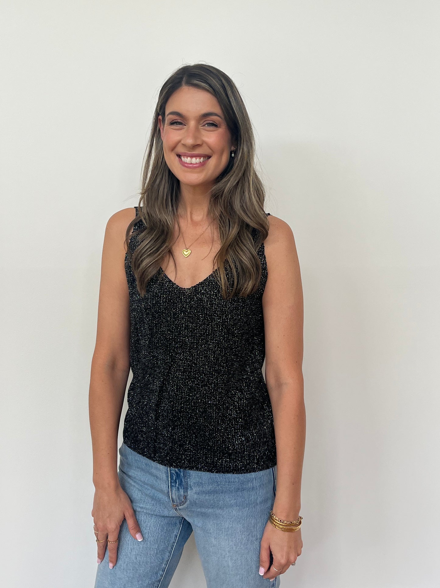 Glitter Cami - Black