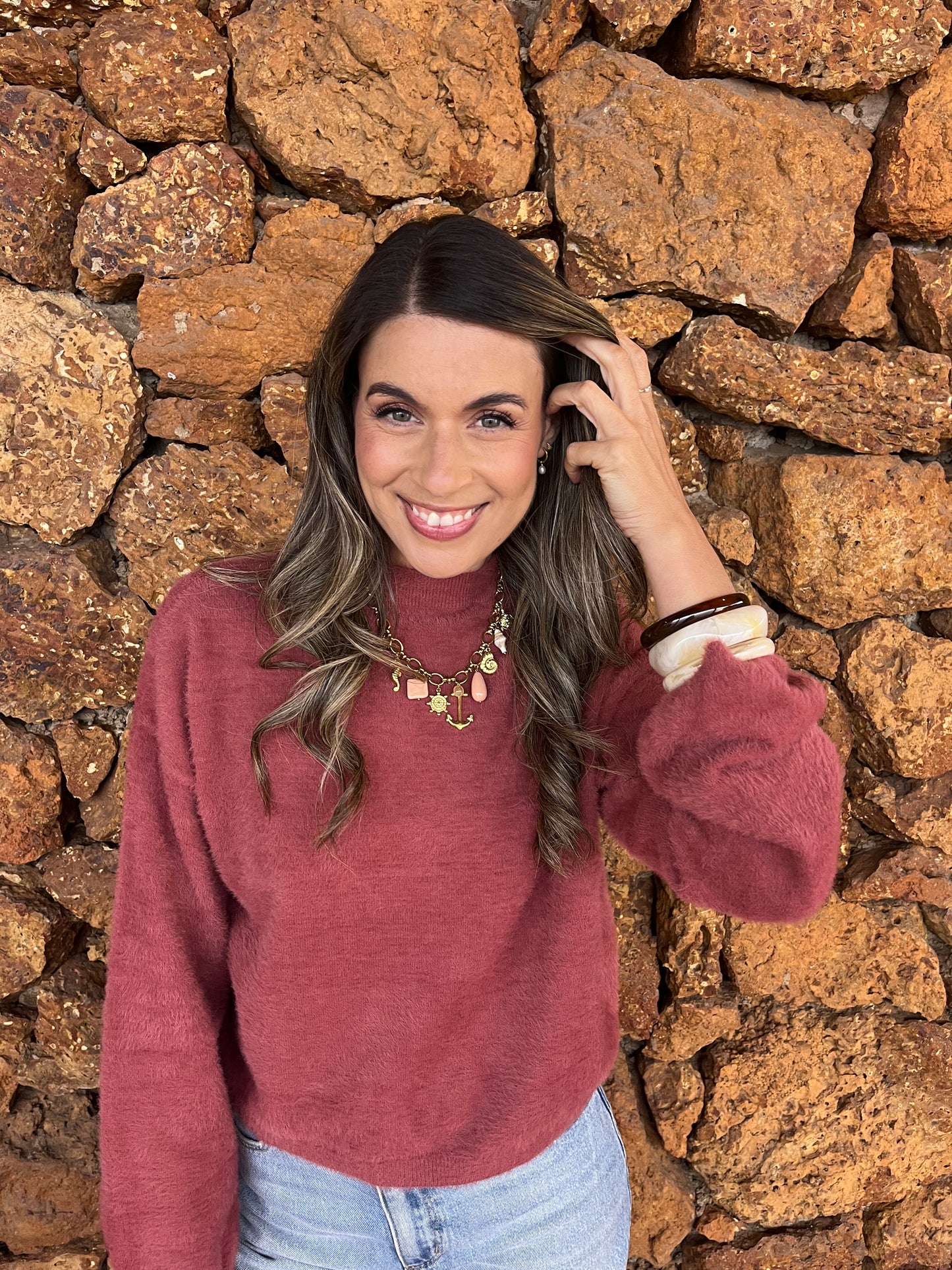 Georgia Jumper - Rosewood