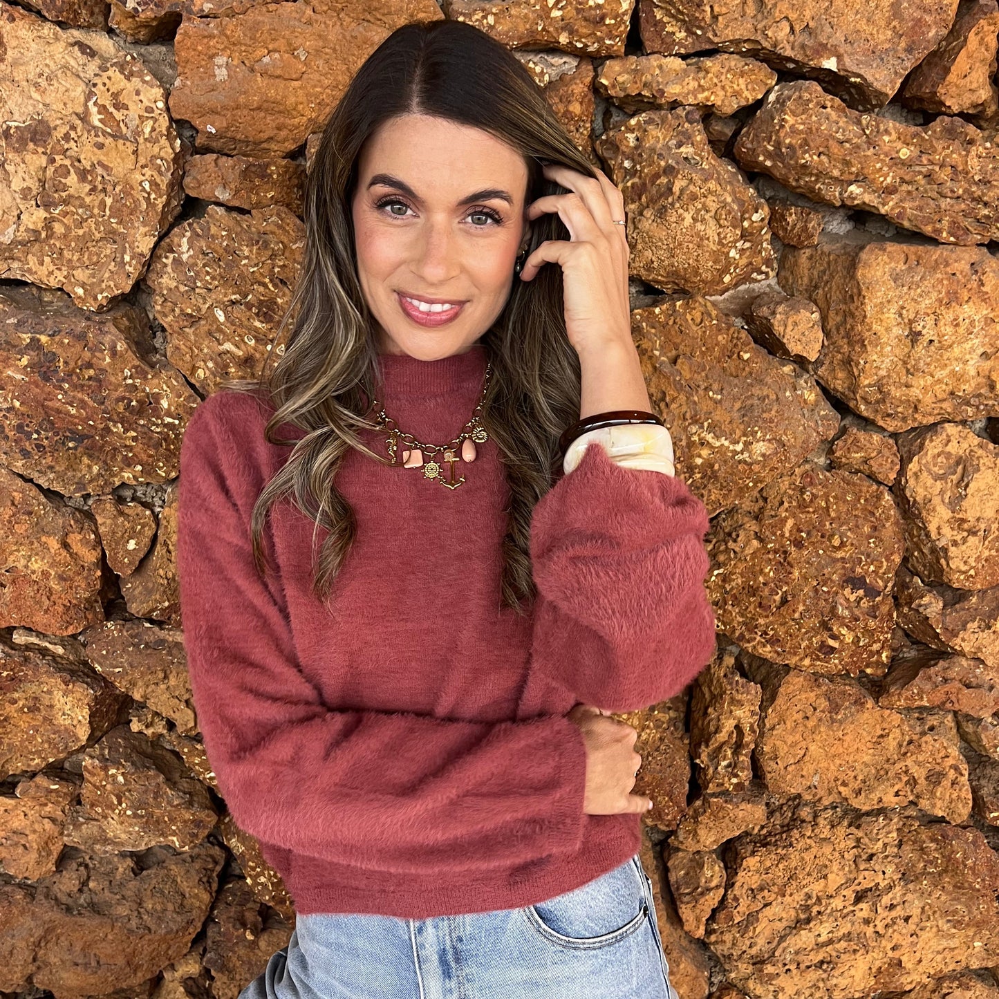 Georgia Jumper - Rosewood