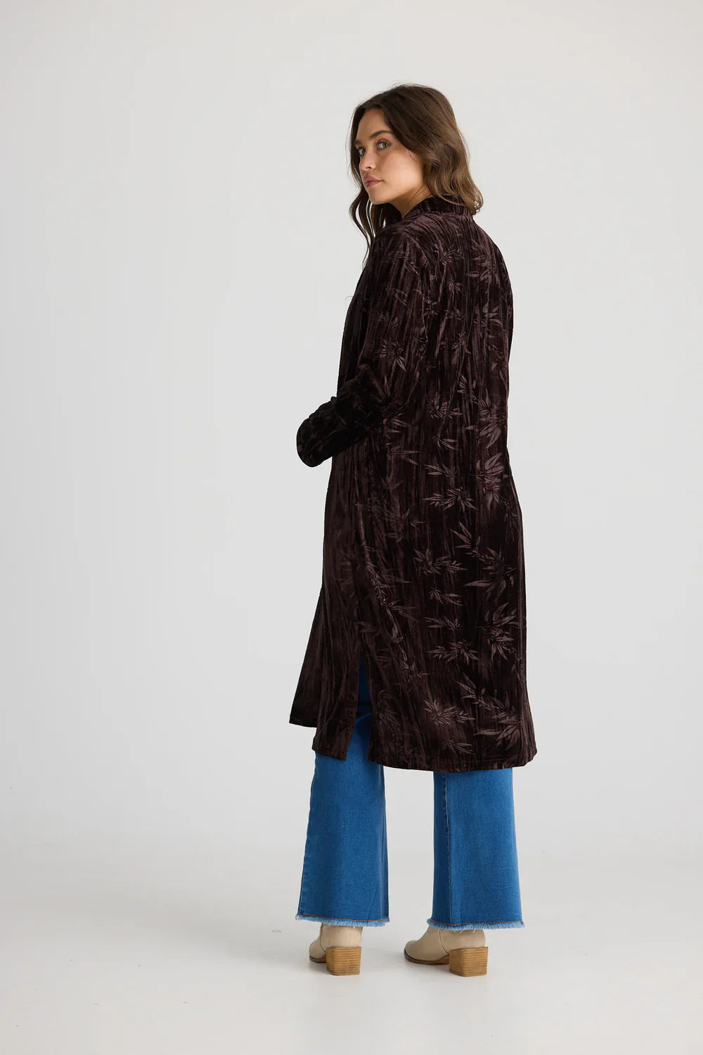 Aries Velvet Duster - Chocolate