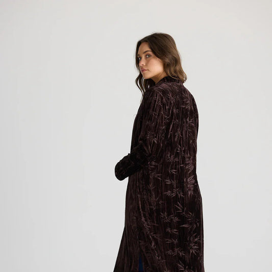 Aries Velvet Duster - Chocolate