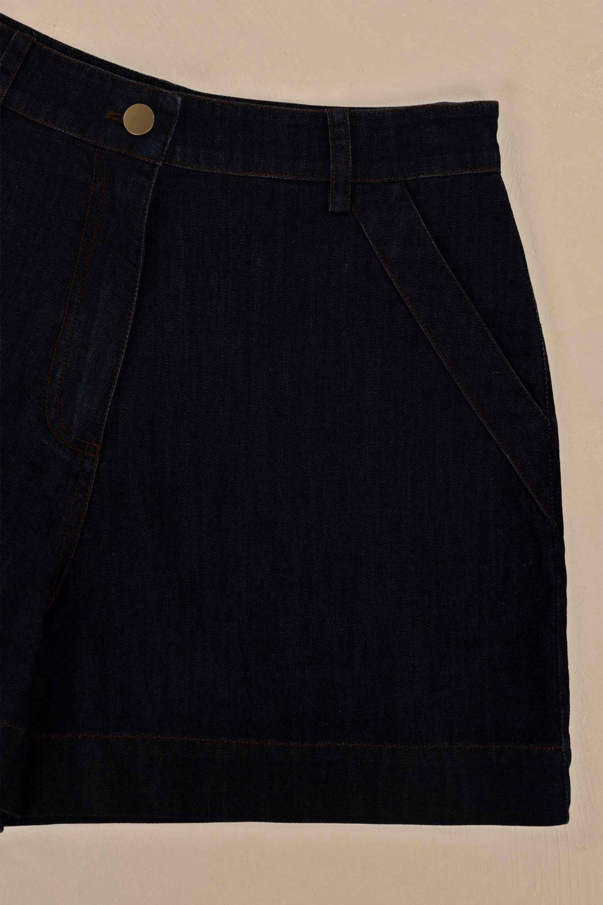 Ivy Denim Short in Dark Blue