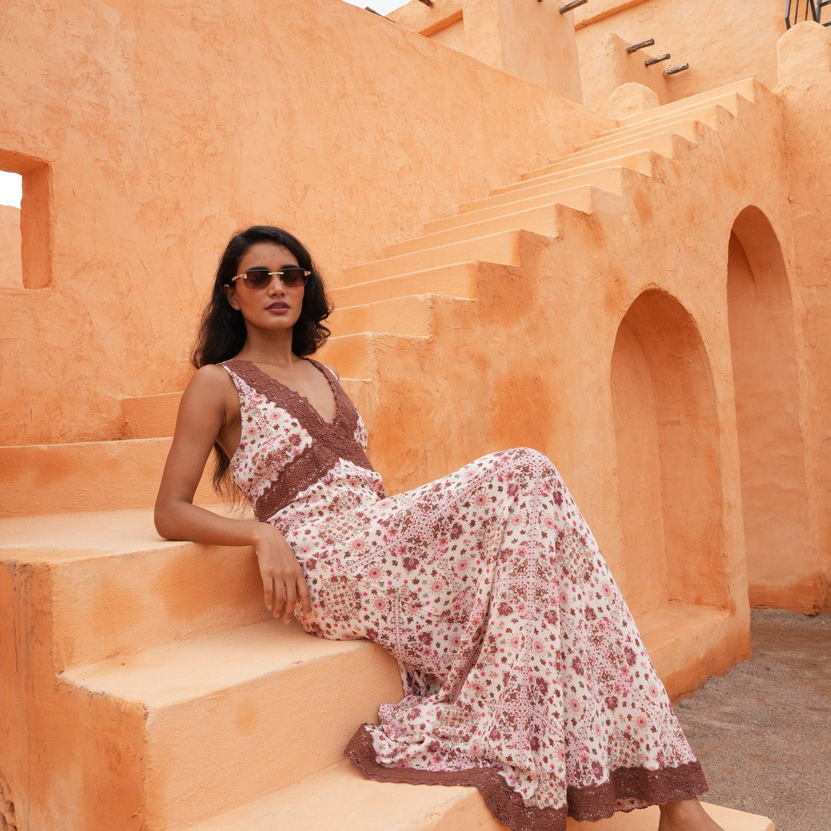Luca Dress - Chai Floral