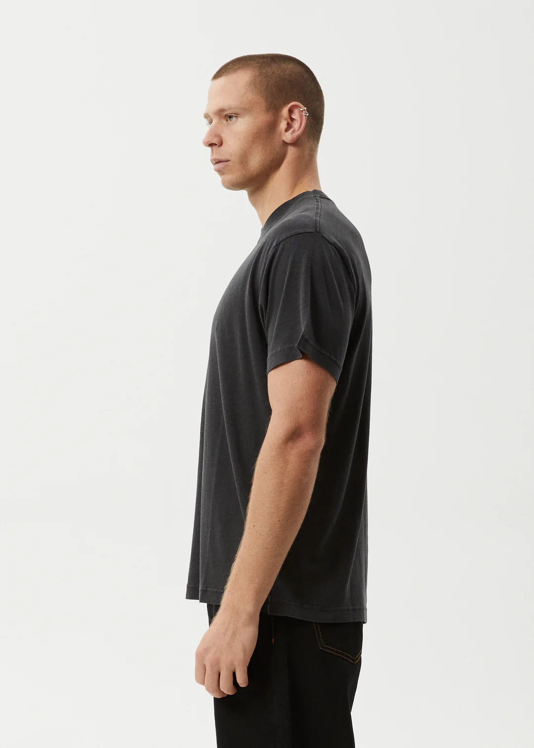 Foundation Boxy Fit Tee - Stone Black