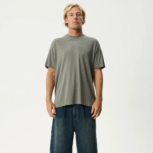 Foundation Hemp Boxy Fit Tee - Washed Sycamore