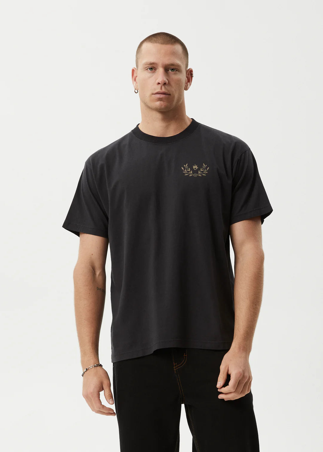Surf Related Recycled Boxy Fit Tee - Stone Black