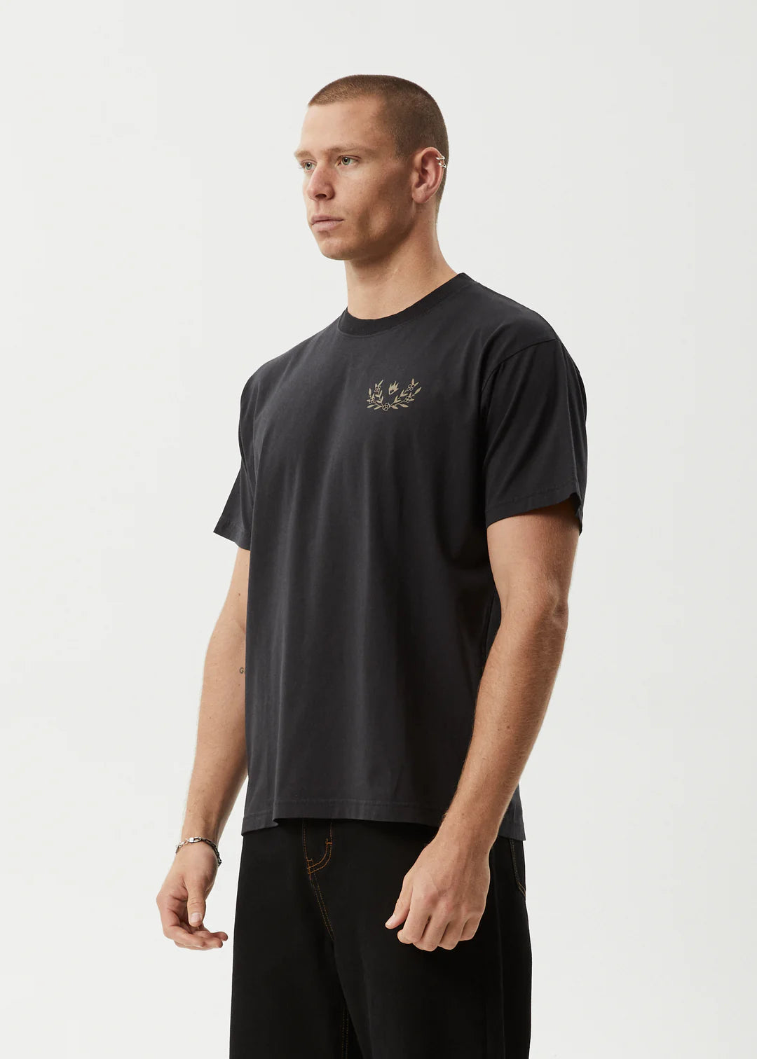 Surf Related Recycled Boxy Fit Tee - Stone Black