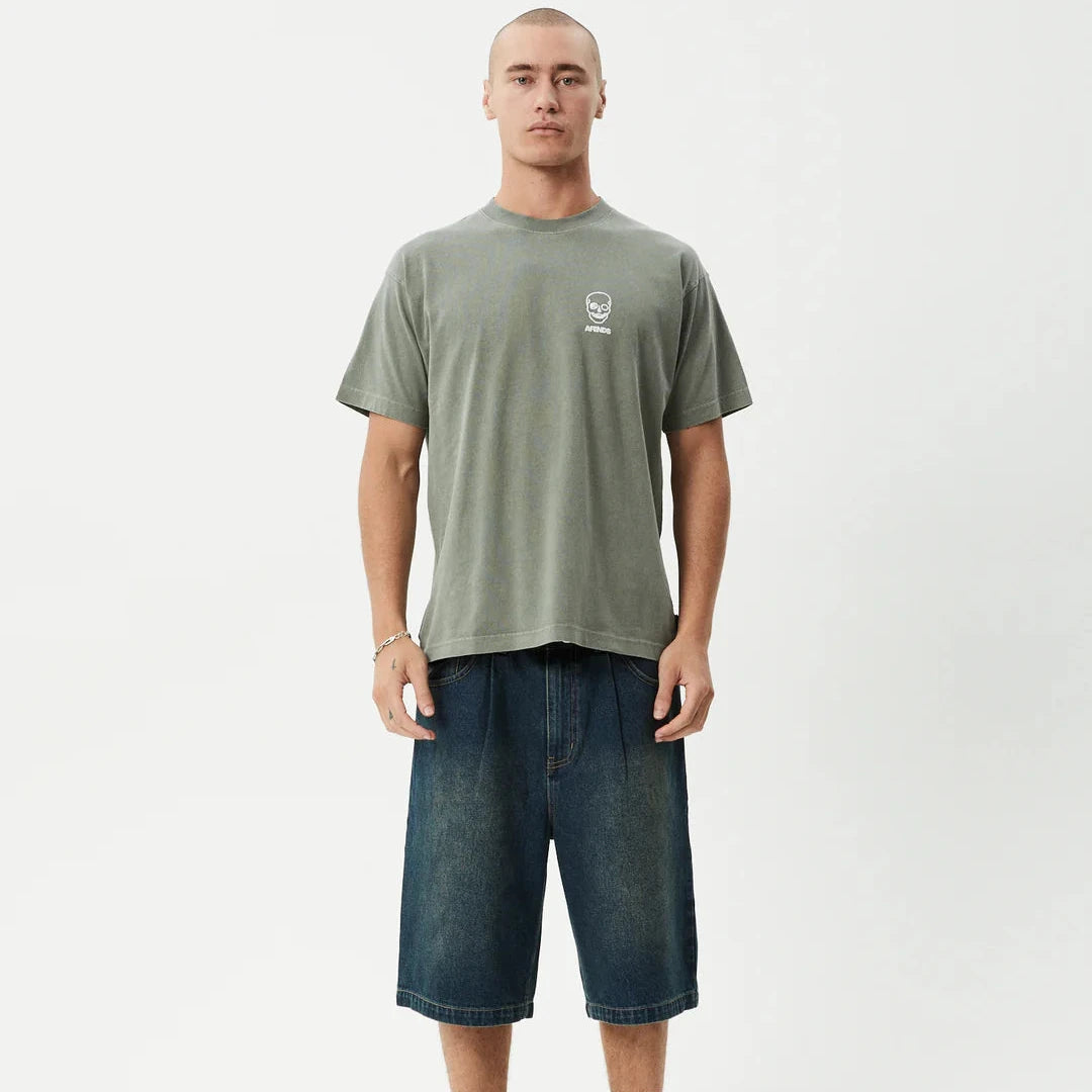 Skeletor Recycled Boxy Fit Tee - Washed Sycamore