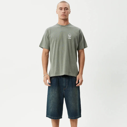 Skeletor Recycled Boxy Fit Tee - Washed Sycamore
