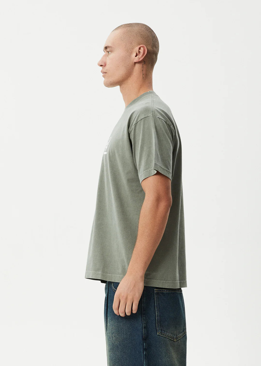 Skeletor Recycled Boxy Fit Tee - Washed Sycamore