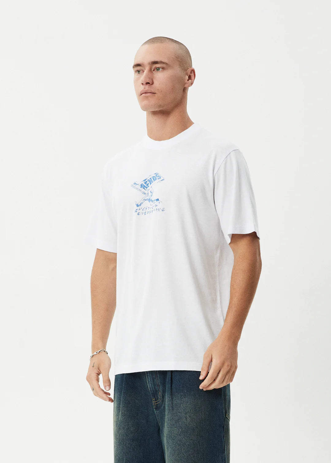 Flyin Hemp Retro Fit Tee - White