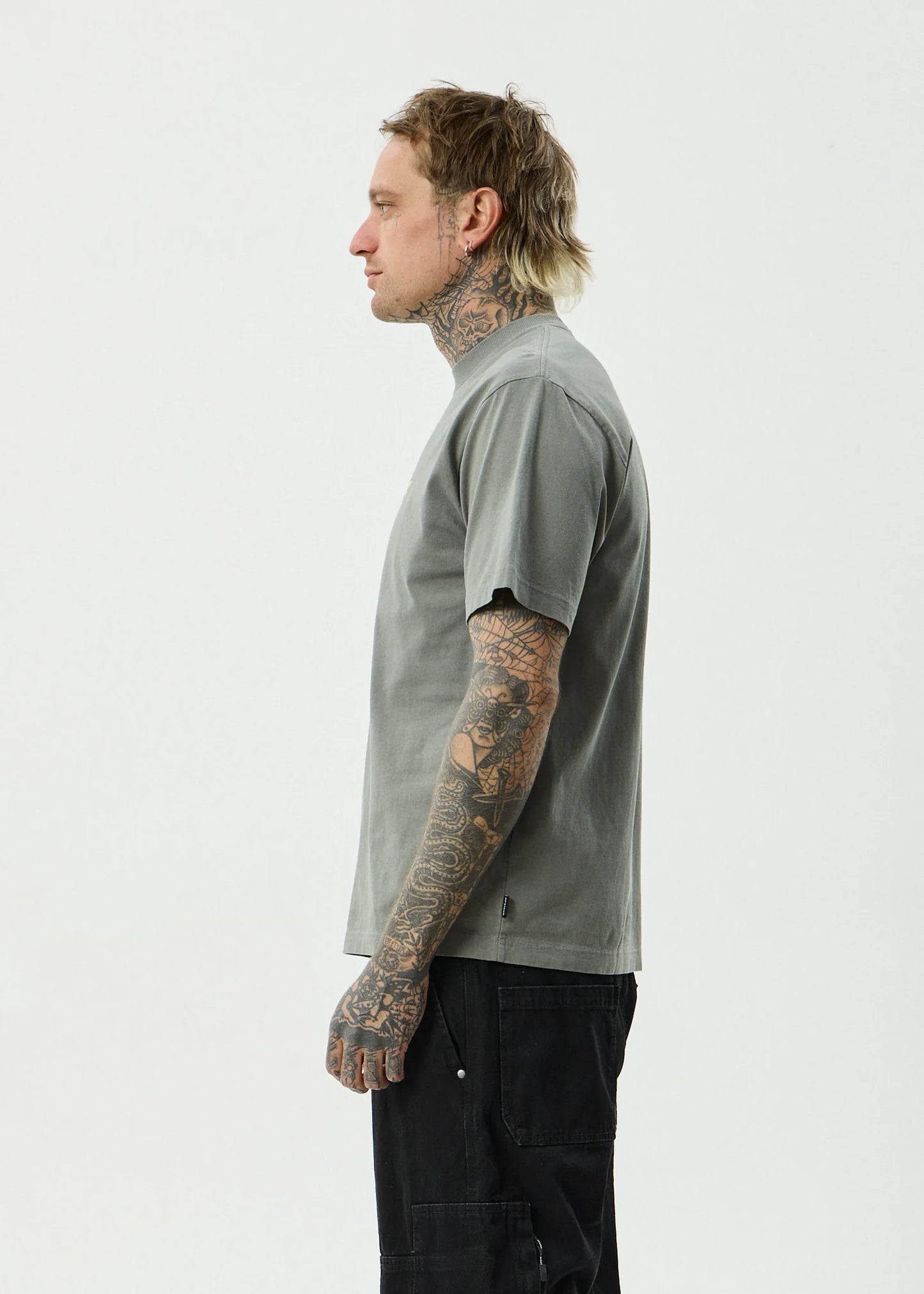 Angel Boy Recycled Retro Fit Tee - Washed Sycamore