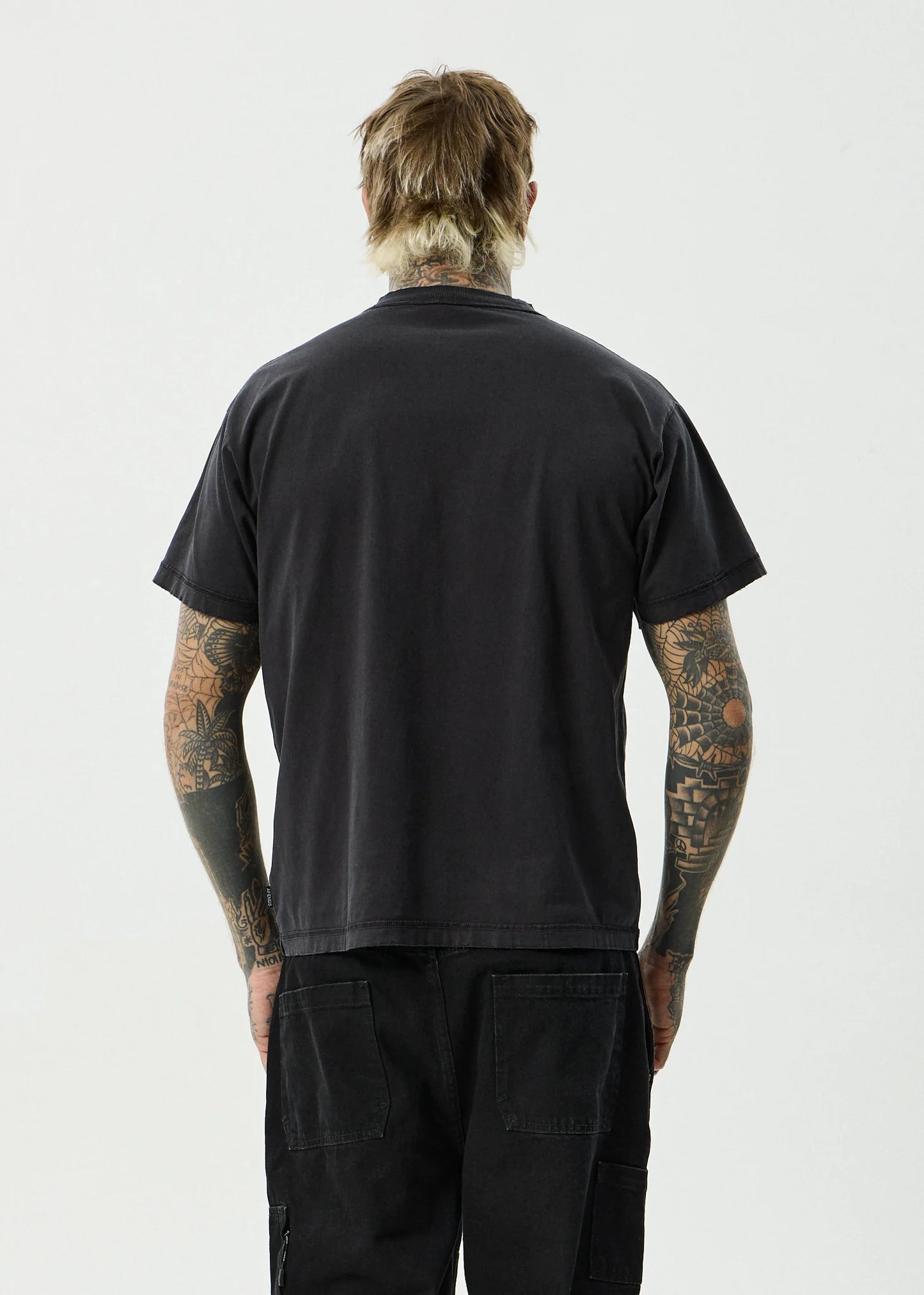 Shell Times Recycled Boxy Fit Tee - Stone Black