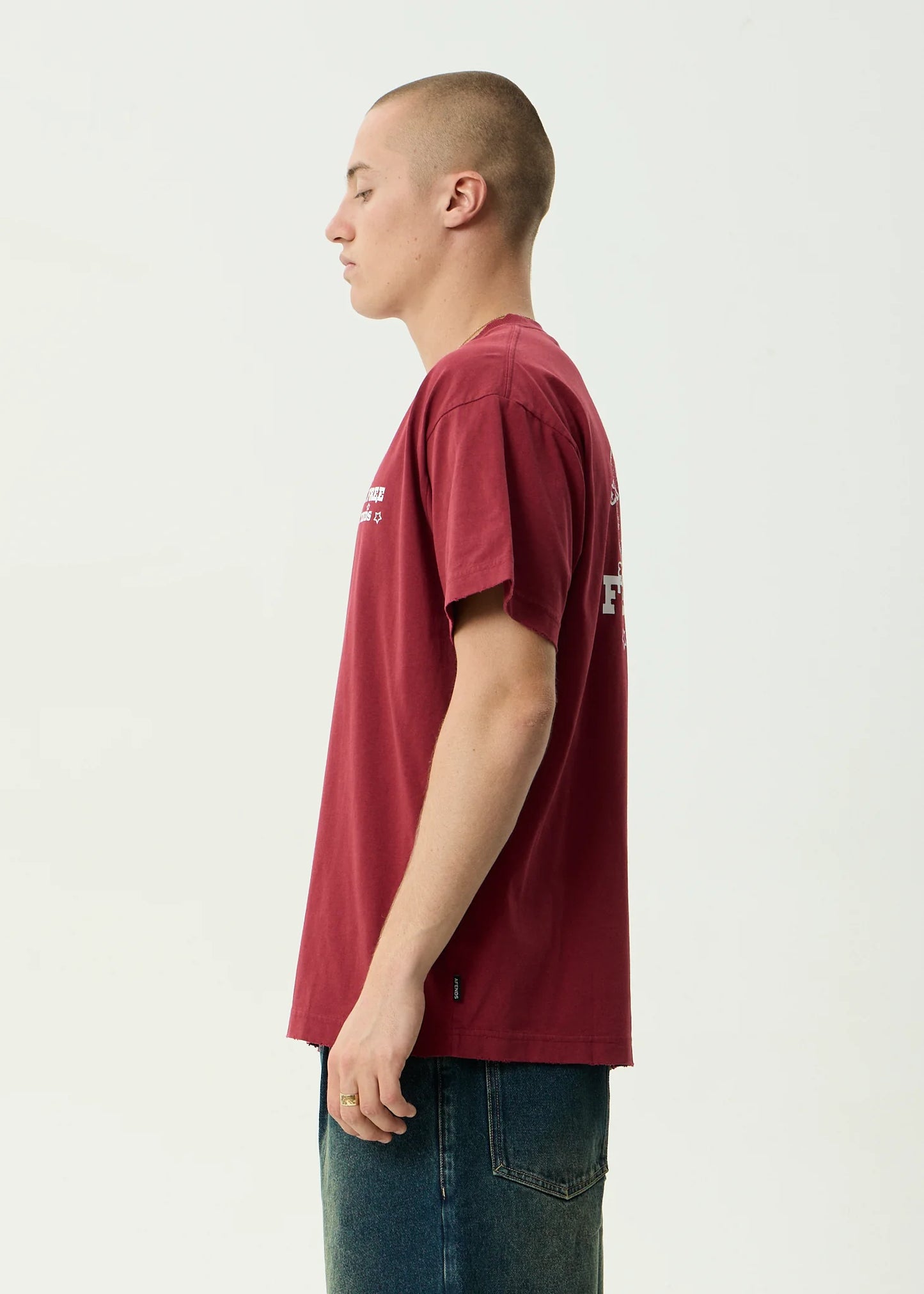 Sonoran Recycled Boxy Fit Tee - Washed Burgundy