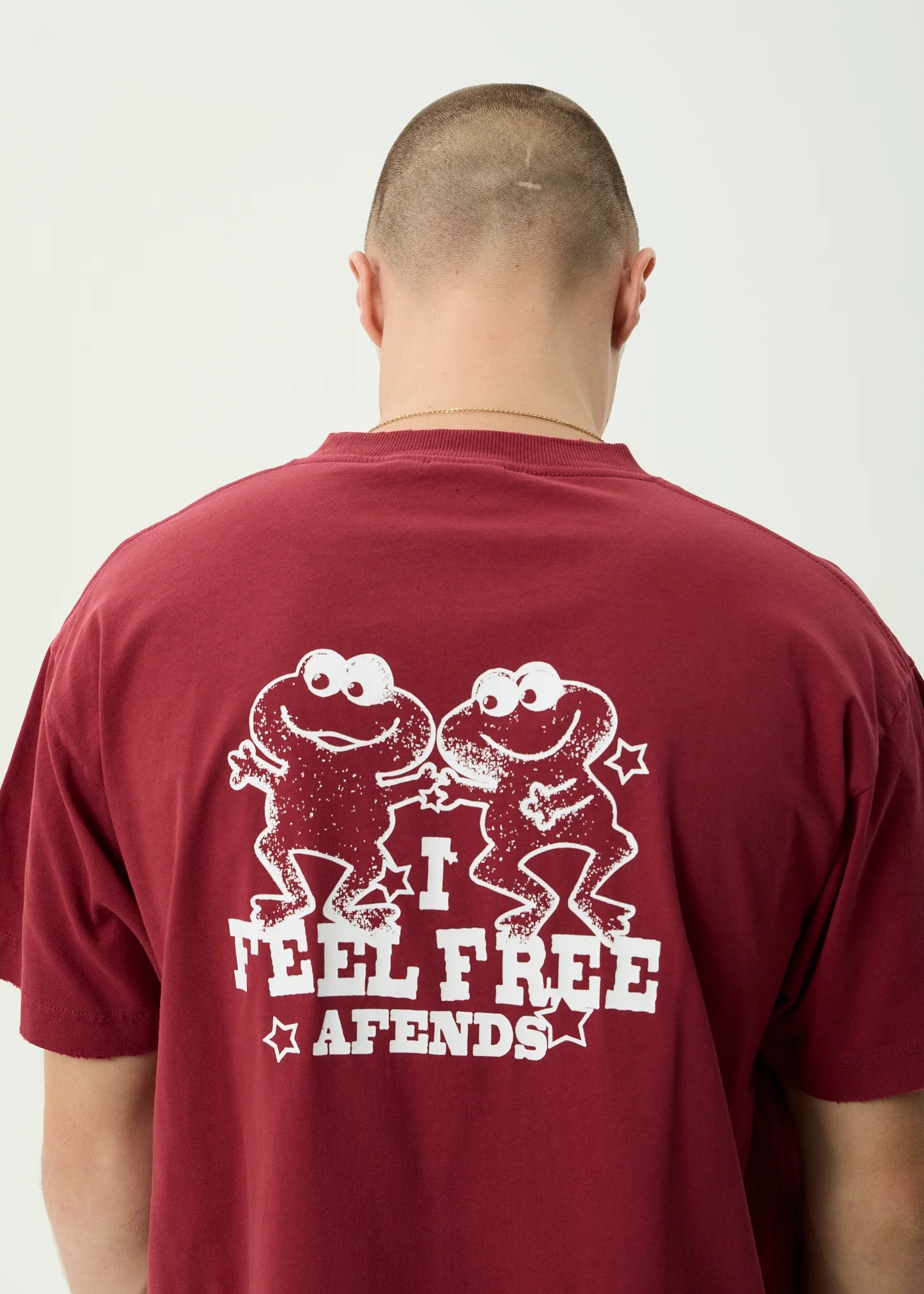 Sonoran Recycled Boxy Fit Tee - Washed Burgundy