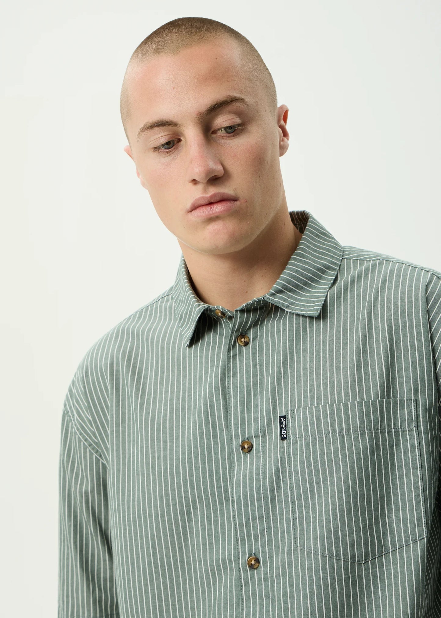 Pinned Organic Short Sleeve Shirt - Sycamore Stripe