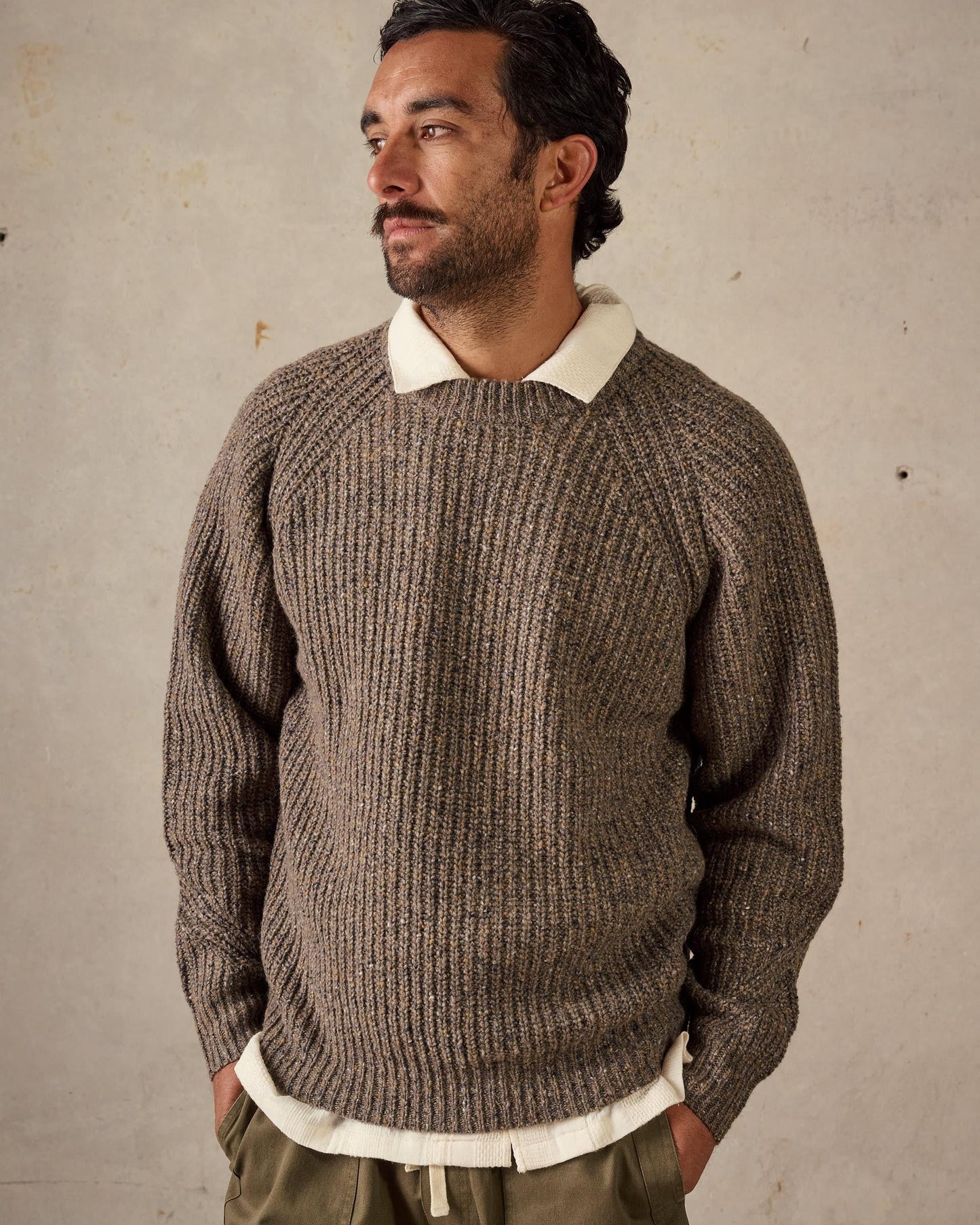 Fisherman Knit - Brown Multi