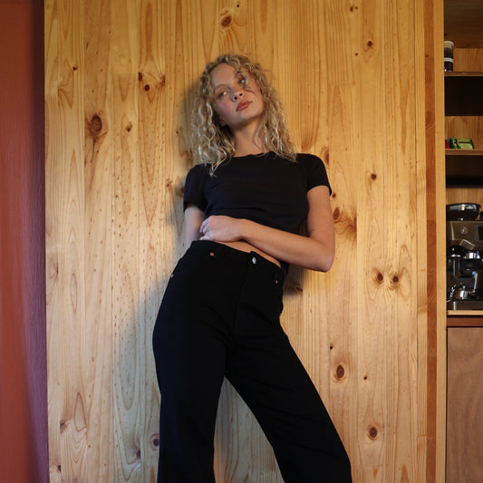 Rolla's Eastcoast Flare Cleo Jean - Mercer Black