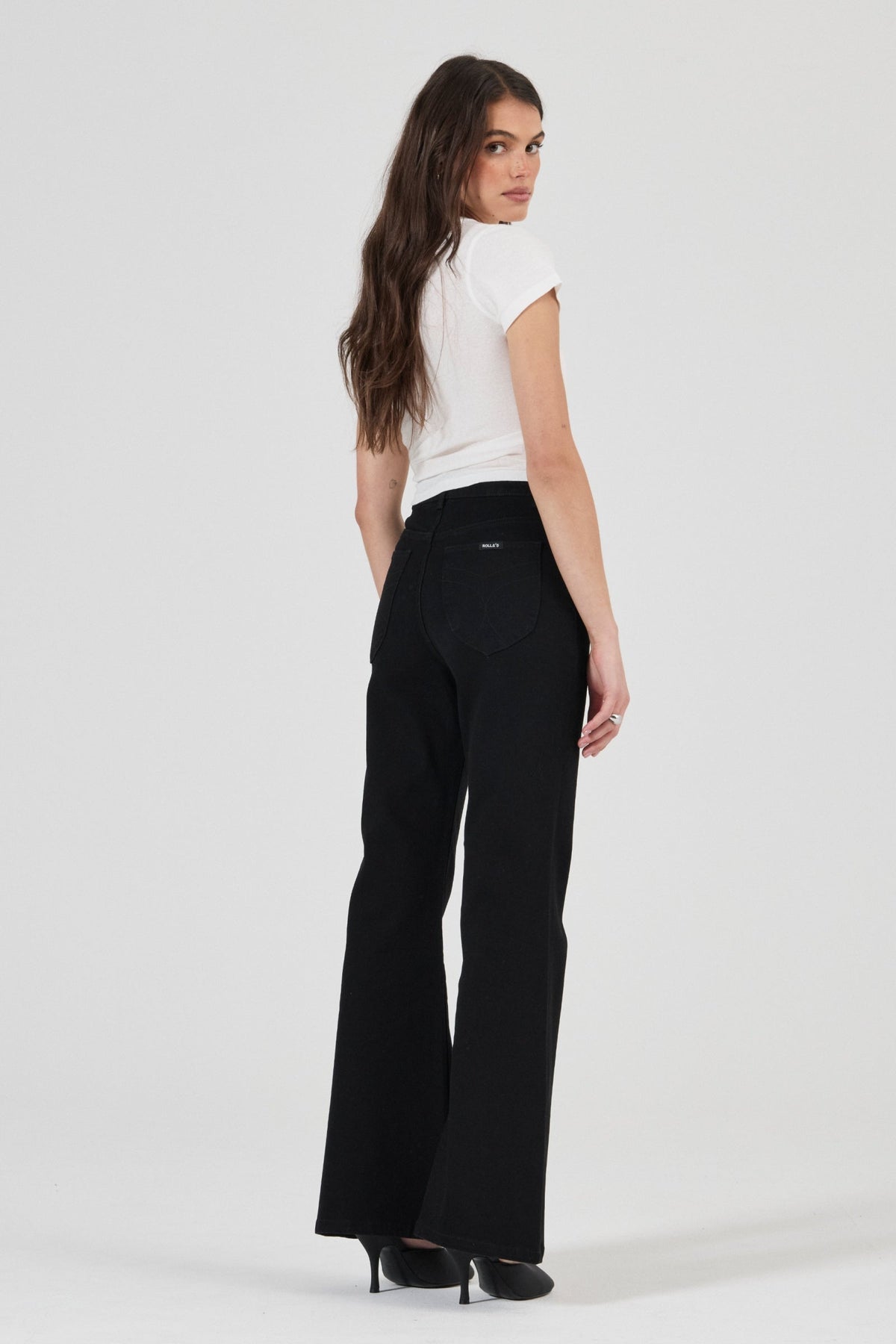 Rolla's Eastcoast Flare Cleo Jean - Mercer Black