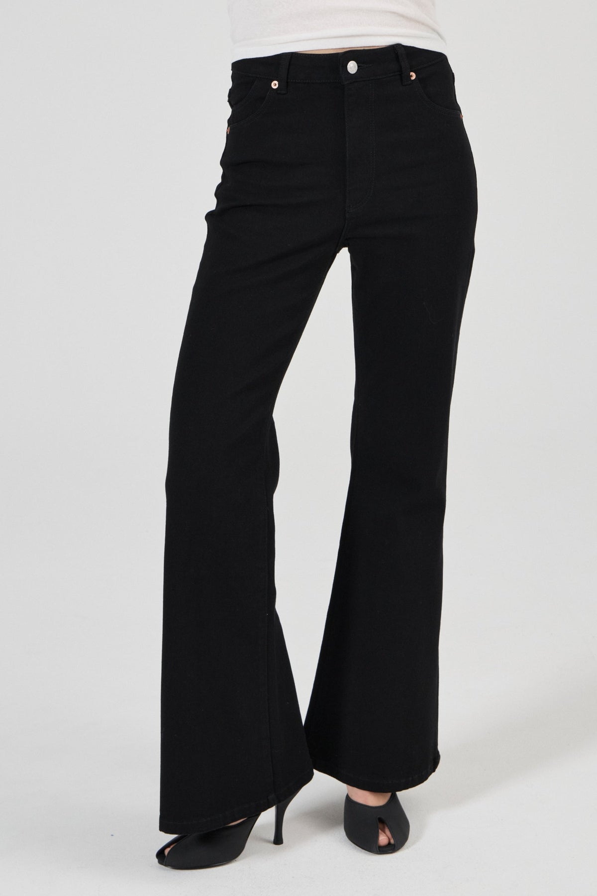 Rolla's Eastcoast Flare Cleo Jean - Mercer Black