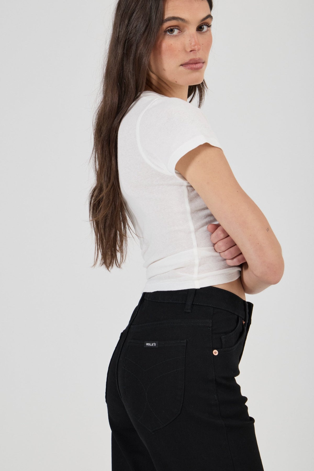 Rolla's Eastcoast Flare Cleo Jean - Mercer Black